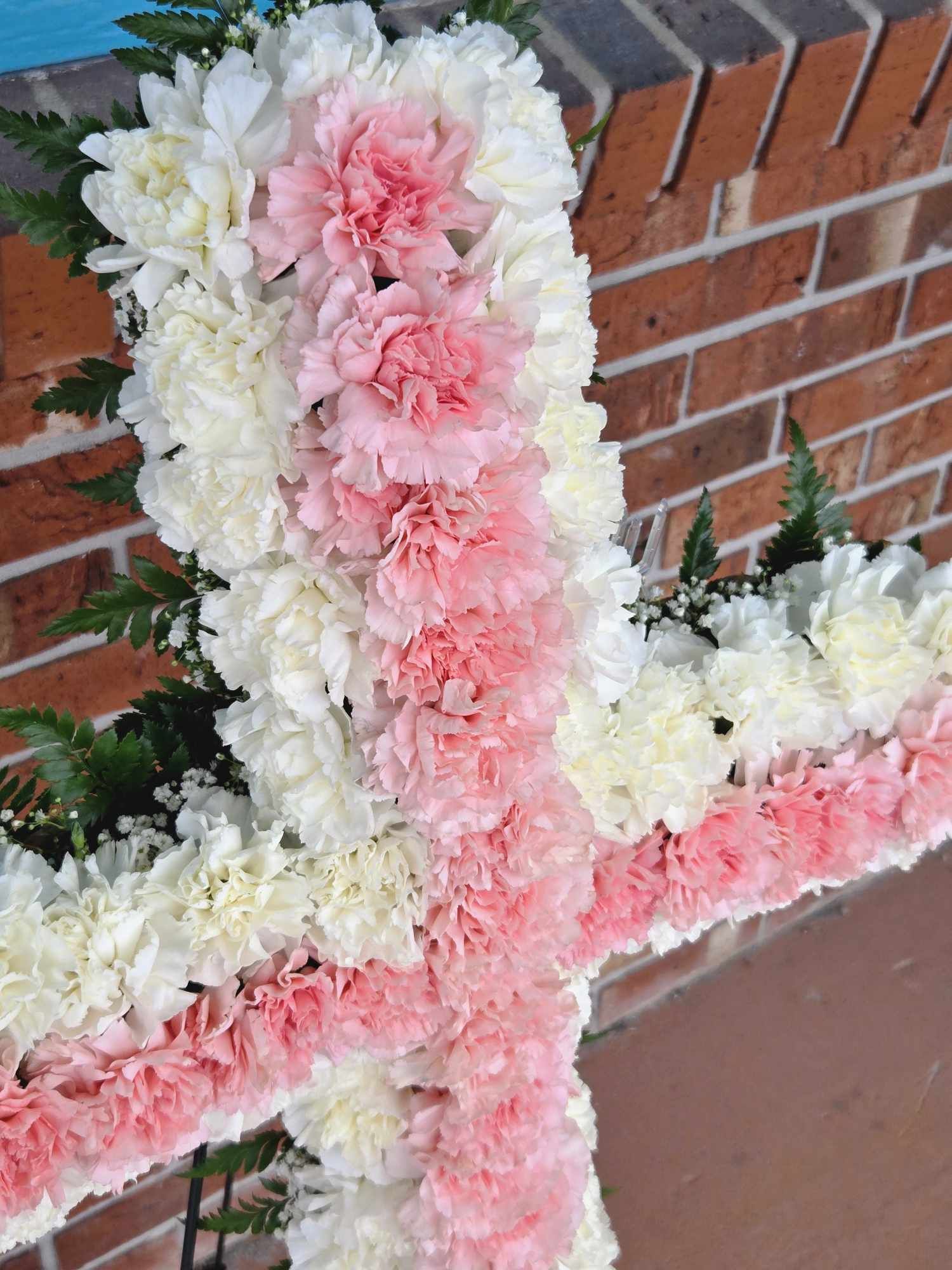 Prayers and Peace Cross Standing Spray