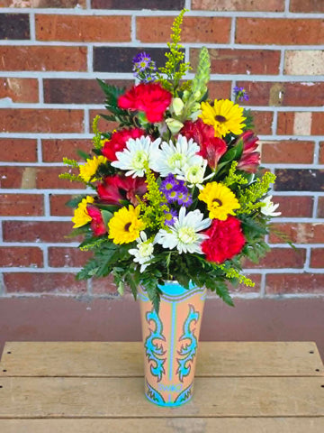 Tumbler Bouquet - Boot Scootin' Turquoise 32oz