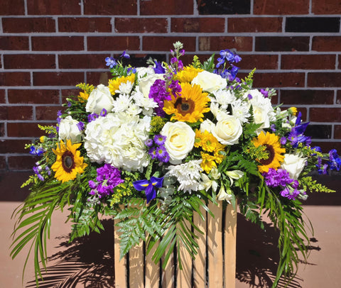 His Promise Casket Spray