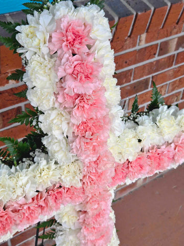 Prayers and Peace Cross Standing Spray