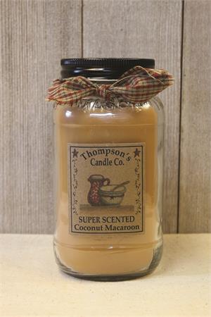 Coconut Macaroon Mason Jar Candles