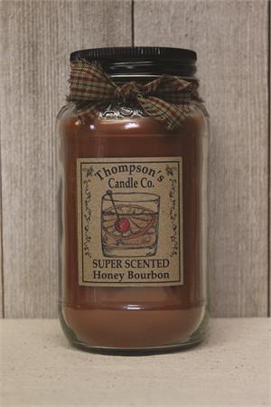 Honey Bourbon Mason Jar Candles