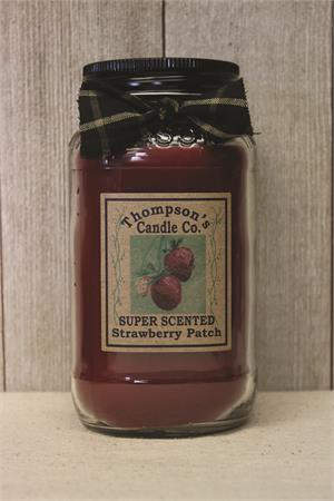Strawberry Patch Mason Jar Candles