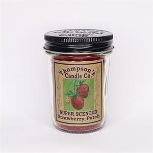 Strawberry Patch Mason Jar Candles